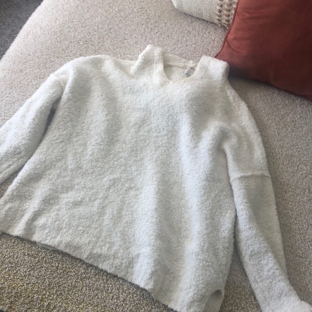 A New Day Hooded Fuzzy Sweater